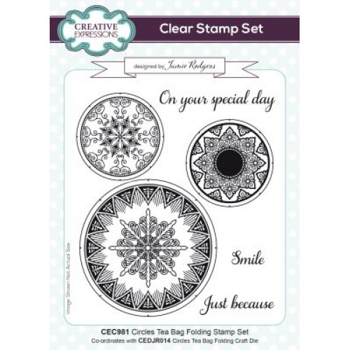 circles  - Jamie rodgers tea bag folding stamp set cec981